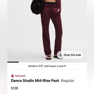 LULULEMON Women's Burgundy Pants